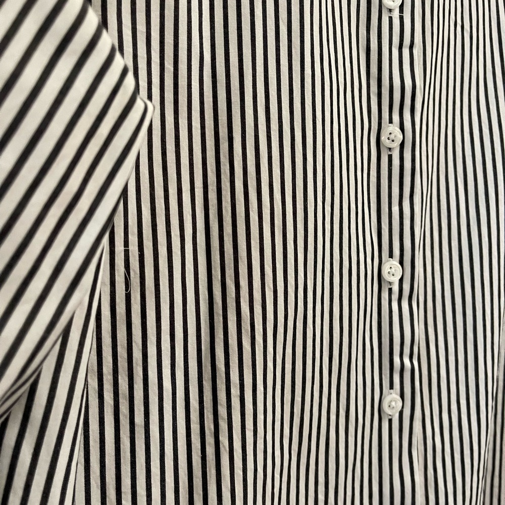 Talbots Striped Button Down Collar old money coastal grandma Shirt size 14 - Picture 3 of 5